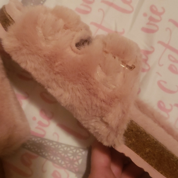 Pink Fuzzy SANDALS - Picture 6 of 8